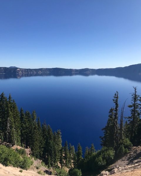 On Crater Lake.