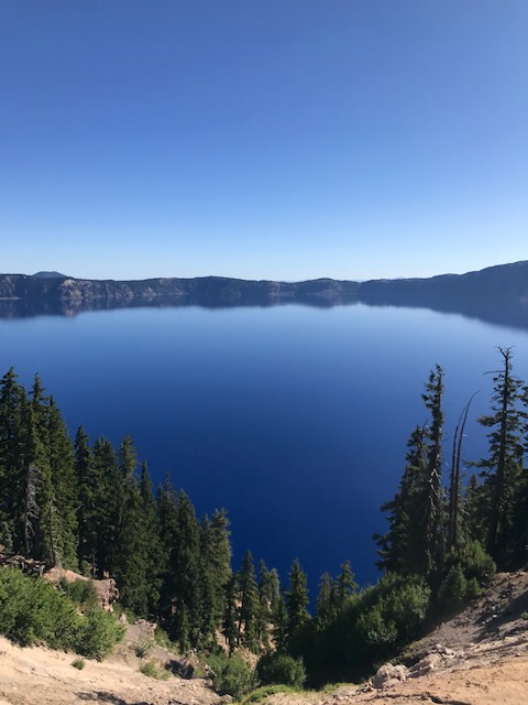 On Crater Lake.